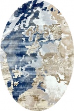 Ковер D039A Cream Shirink - Blue Fdy 0.8x1.5